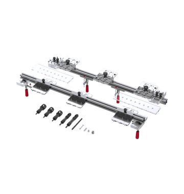 S18 Minifix  3 Kafalı, Çoklu Delik Kavela Montaj Şablonu